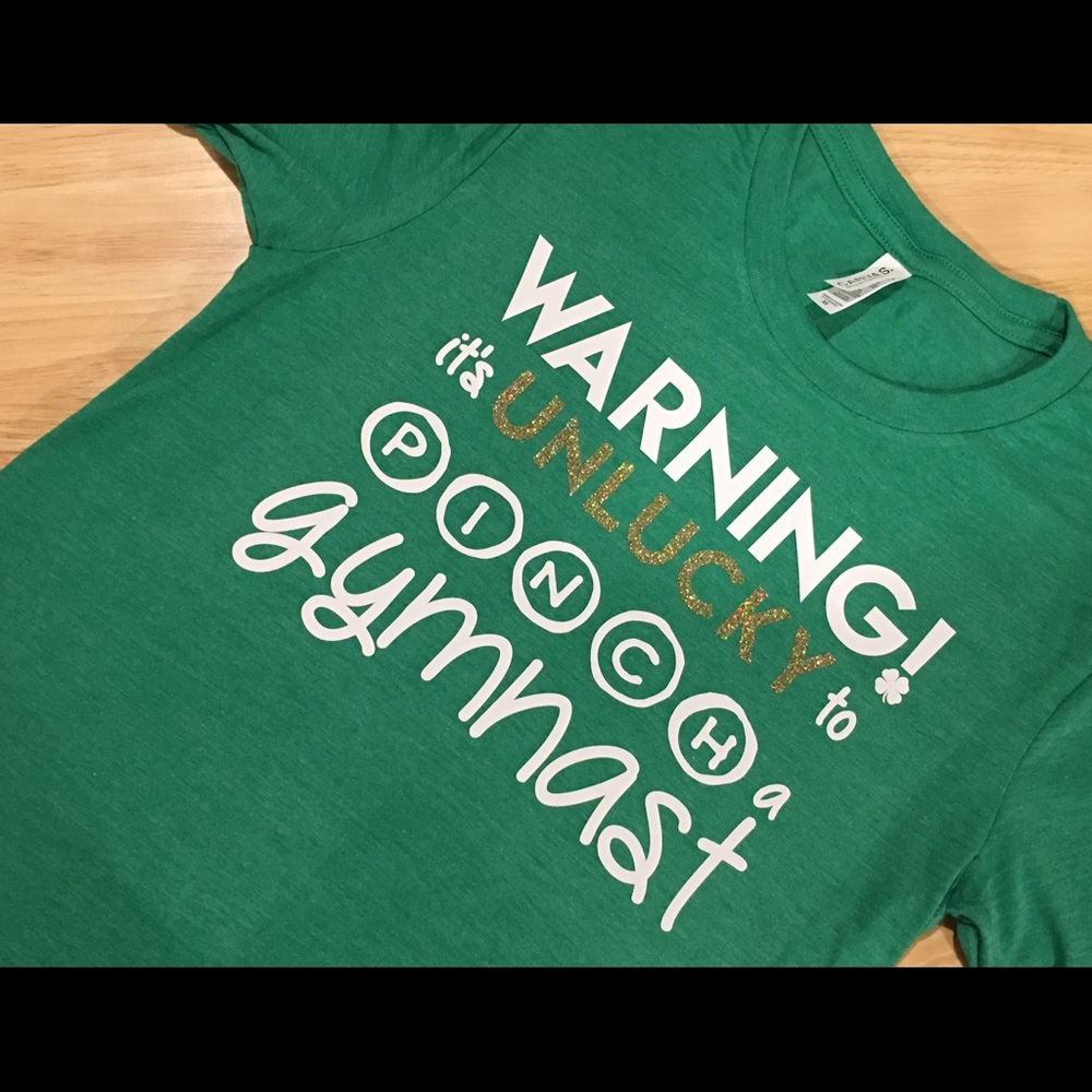 NWT St. Patrick’s Day Shirt (for gymnasts)
